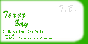 terez bay business card
