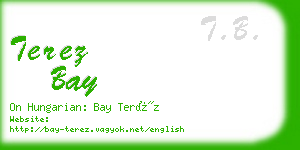 terez bay business card